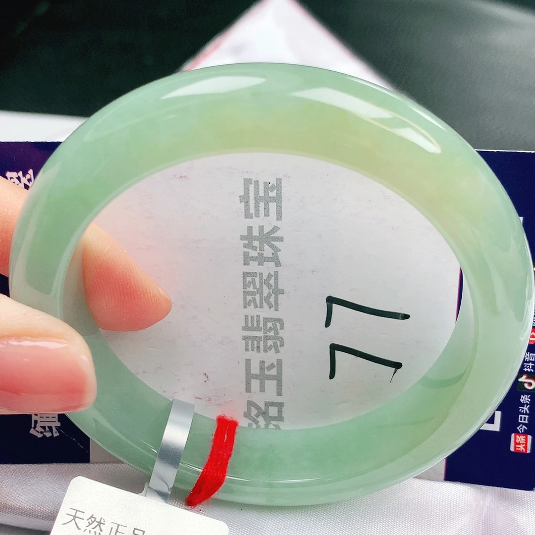 翡翠未镶嵌手镯缅甸天然a货翡翠手镯