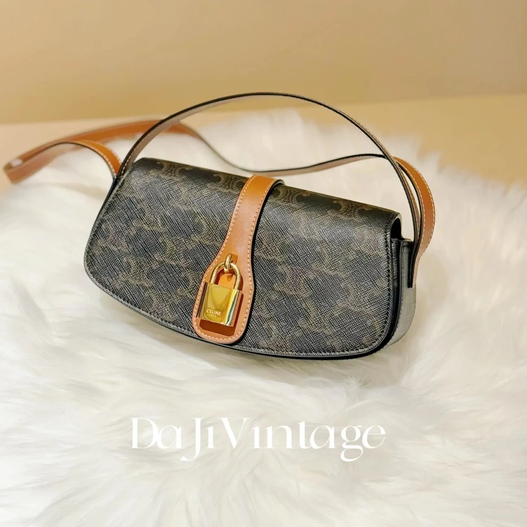 99新 Celine/思琳 大吉中古celine瑟琳锁头单肩包