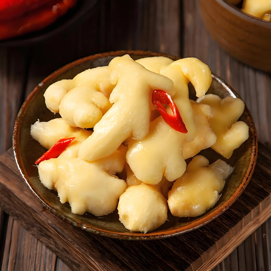 农家小黄姜制作泡姜