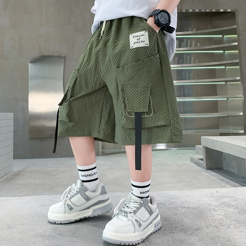 儿童装男童夏季短裤裤子2025新款夏款中大童中裤薄款工装裤夏装潮