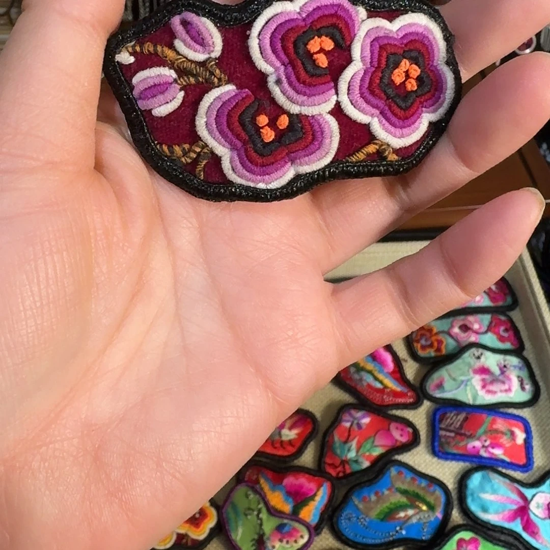 刺绣民族风刺绣发夹刺绣