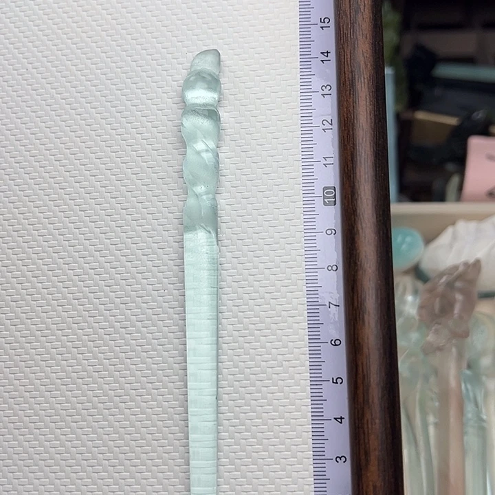 蛇纹石玉未镶嵌发簪葫芦