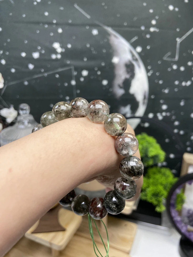 高品质天然绿幽灵手链BD360