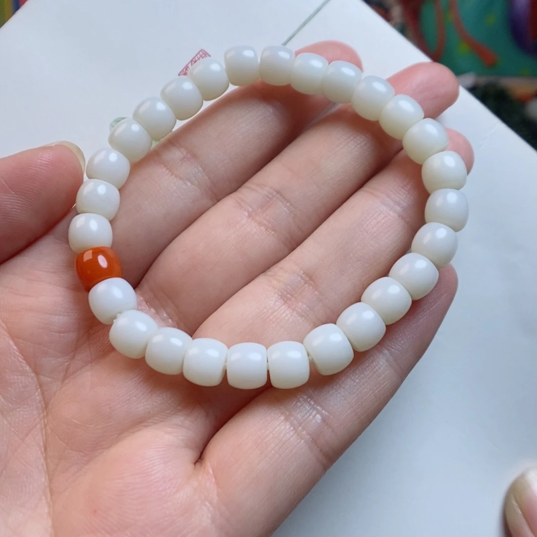 和田玉手链未镶嵌老*