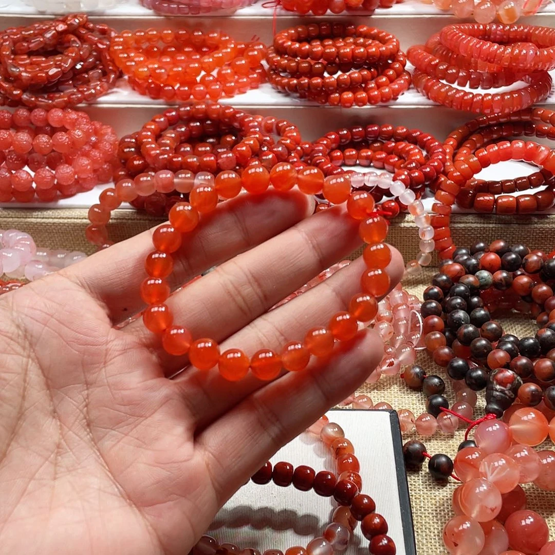 н***ö南红玛瑙未镶嵌手链