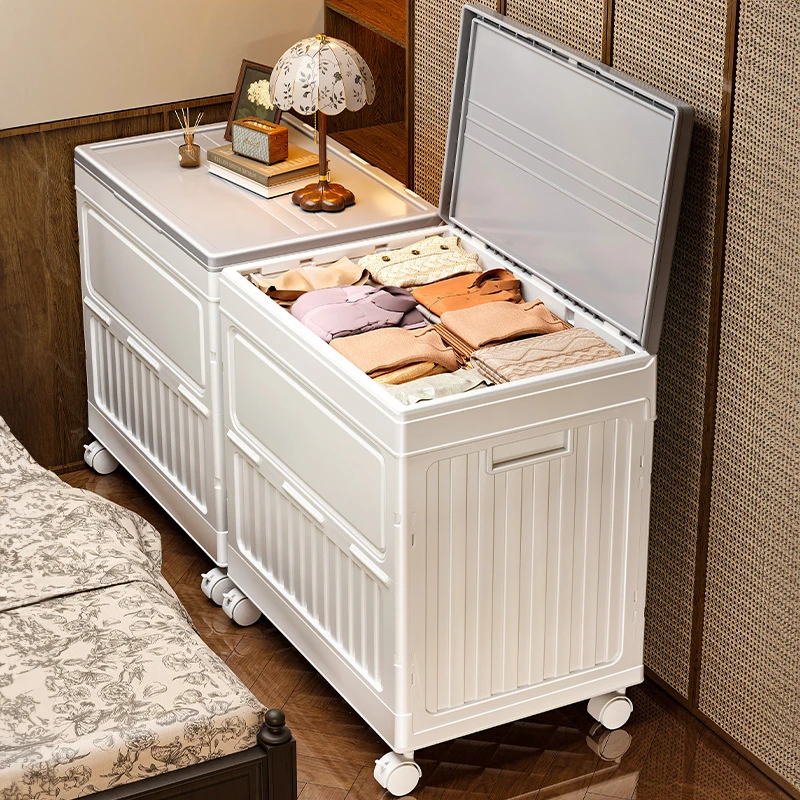 衣物整理家用翻盖收纳箱大容量家居整理收纳用品玩具收纳盒储物柜