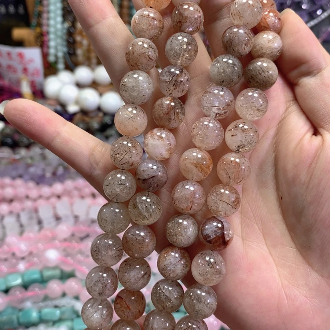 未镶嵌玛瑙/玉髓珠宝半成品黑金超七一条卡12m