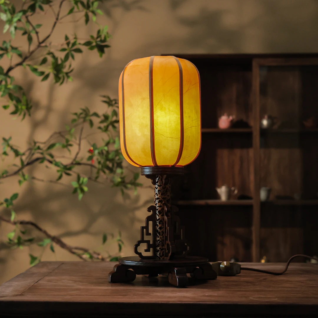 HB-6694定制款复古台灯仿羊皮（Q9237）