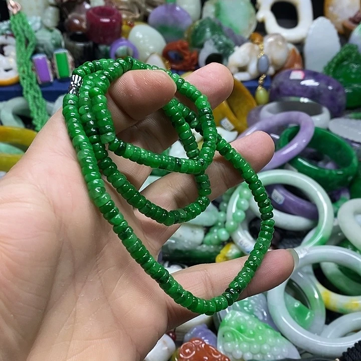 颈饰未镶嵌翡翠缅甸翡翠首饰配饰