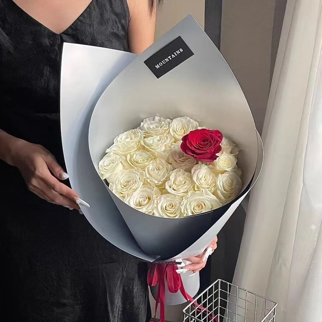 【花喜爱】高级感纯色加厚加硬鲜花花束包花纸海报纸花艺包装纸