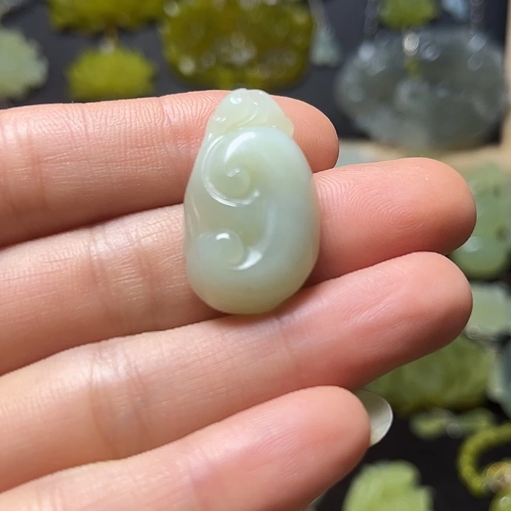 未镶嵌蛇纹石玉发饰