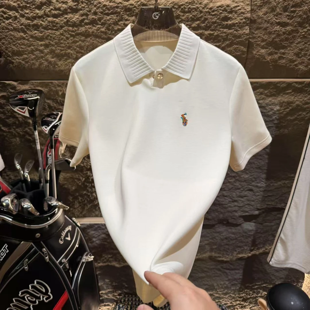FOREPAS.2025新款顶奢极简老钱风POLO衫男女同款.86129（才新款）