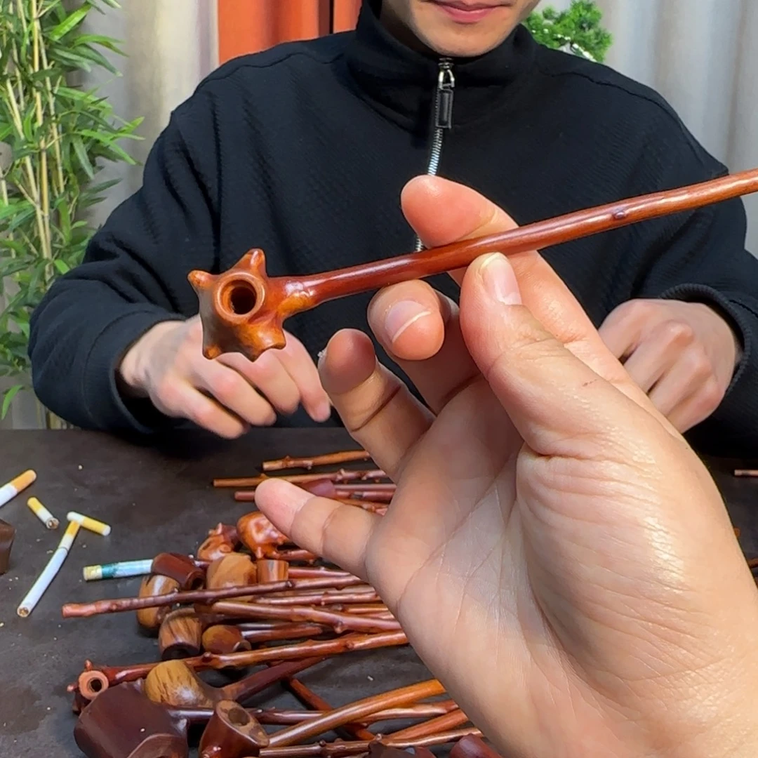 檬子木烟斗文玩手把件