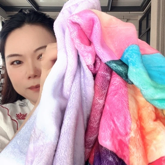 羊驼毛法兰绒70×100不挑色
