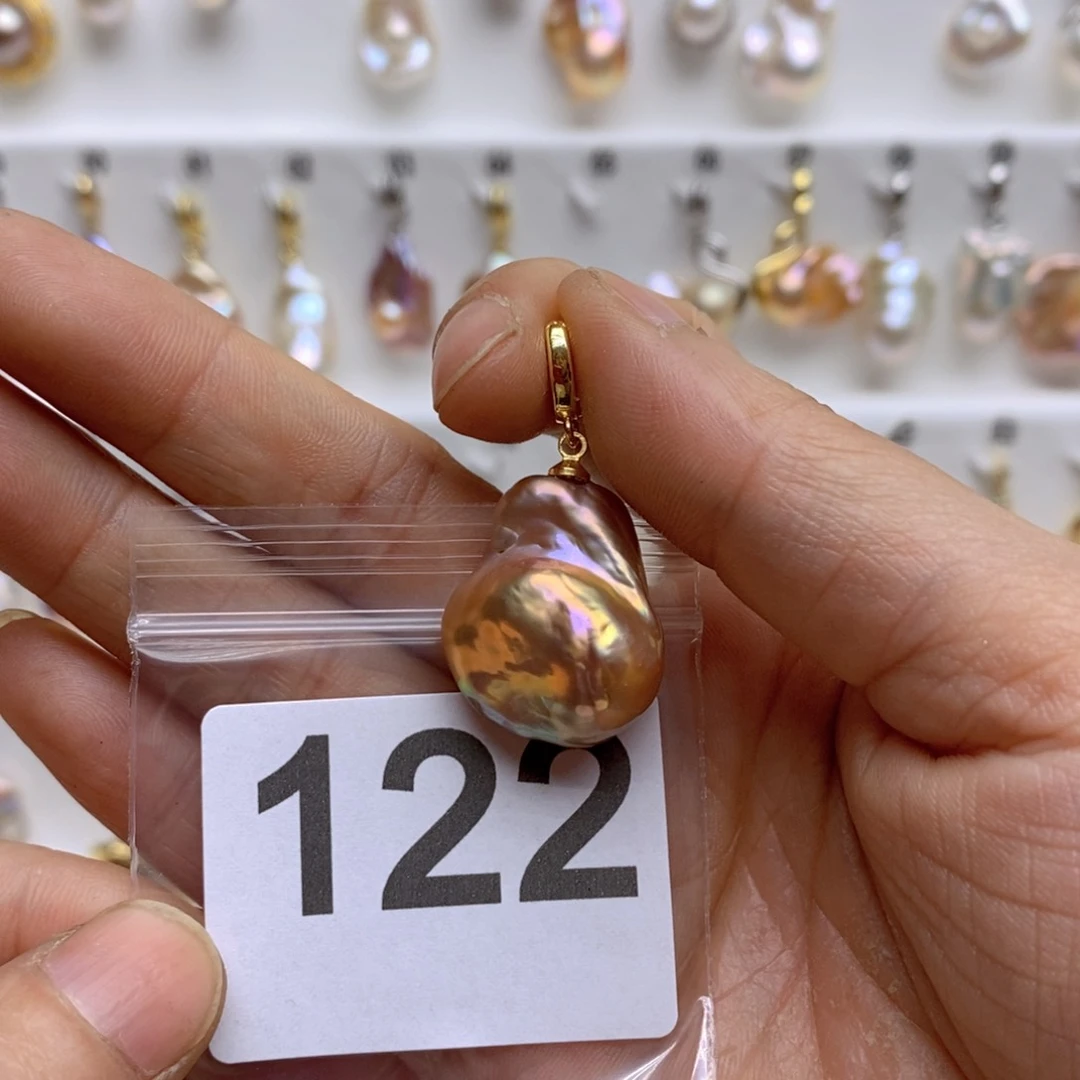 淡水珍珠颈饰银S925镶嵌122