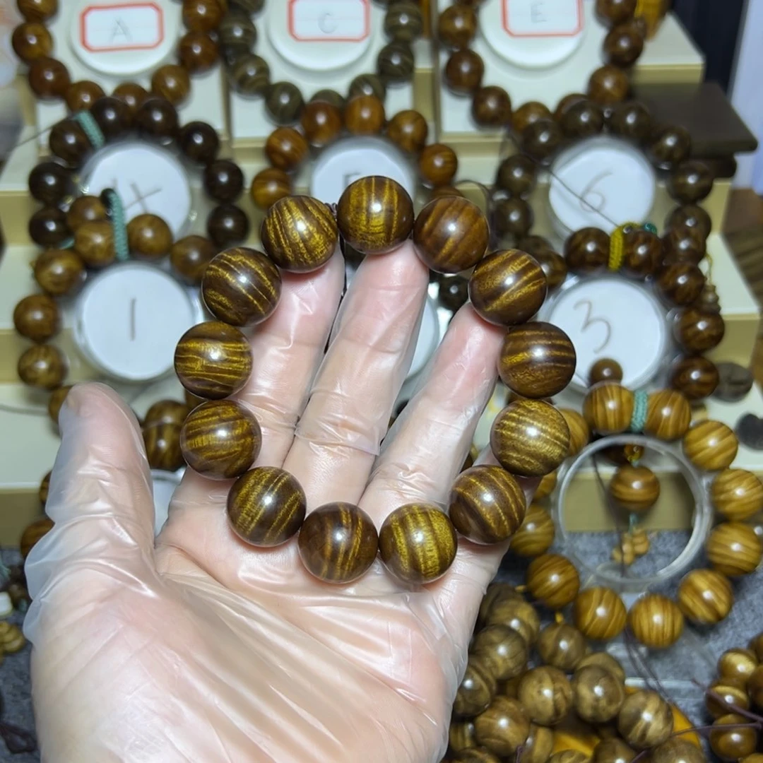 金丝楠手串/手链开*果金丝楠木1.8