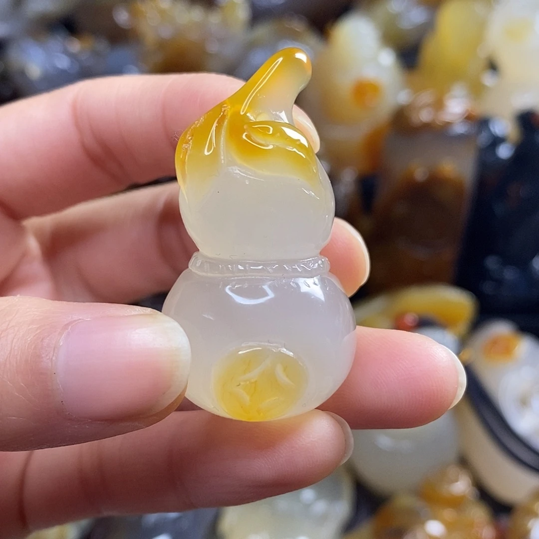 玛瑙/玉髓未镶嵌吊坠