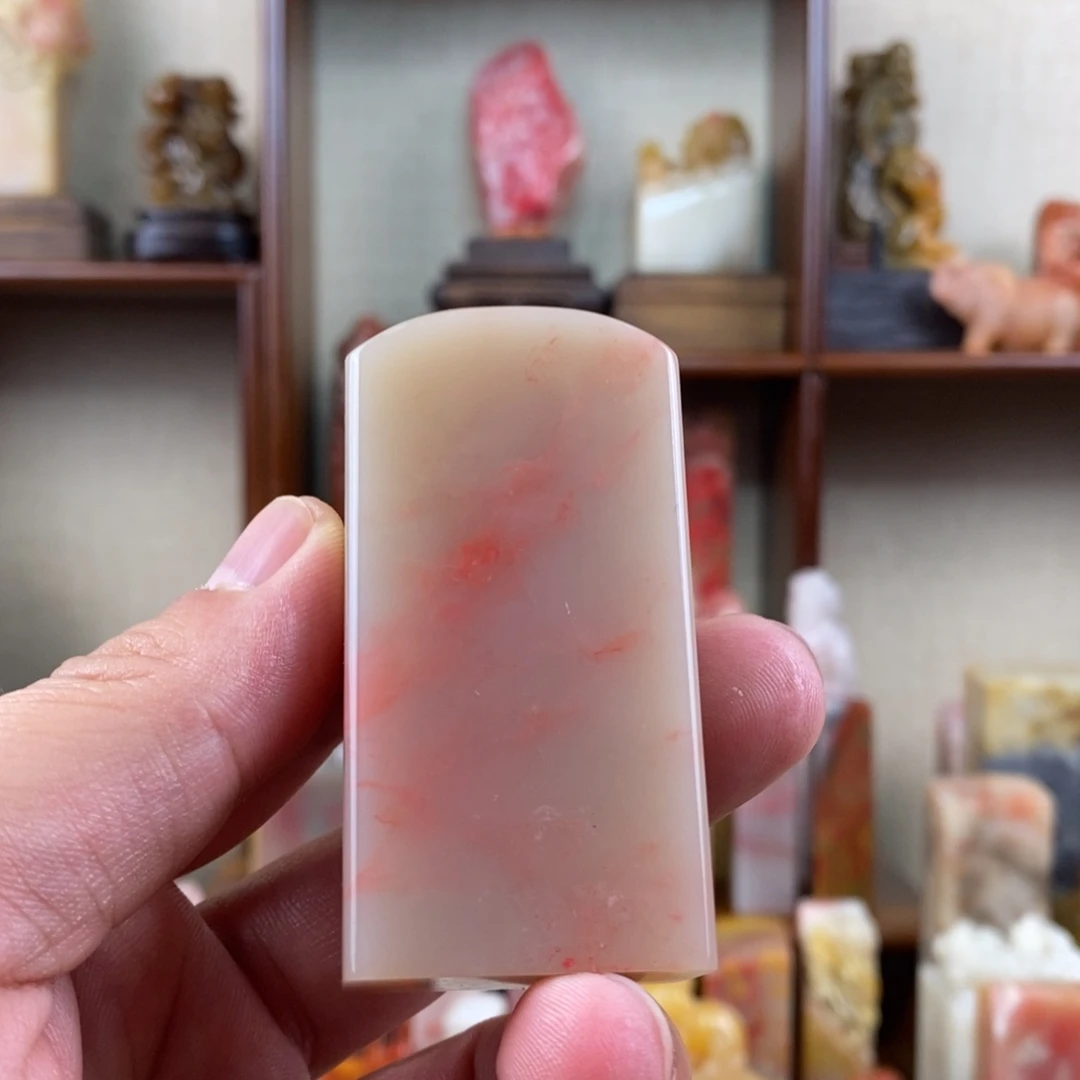 印石巴林石巴林鸡血石素章