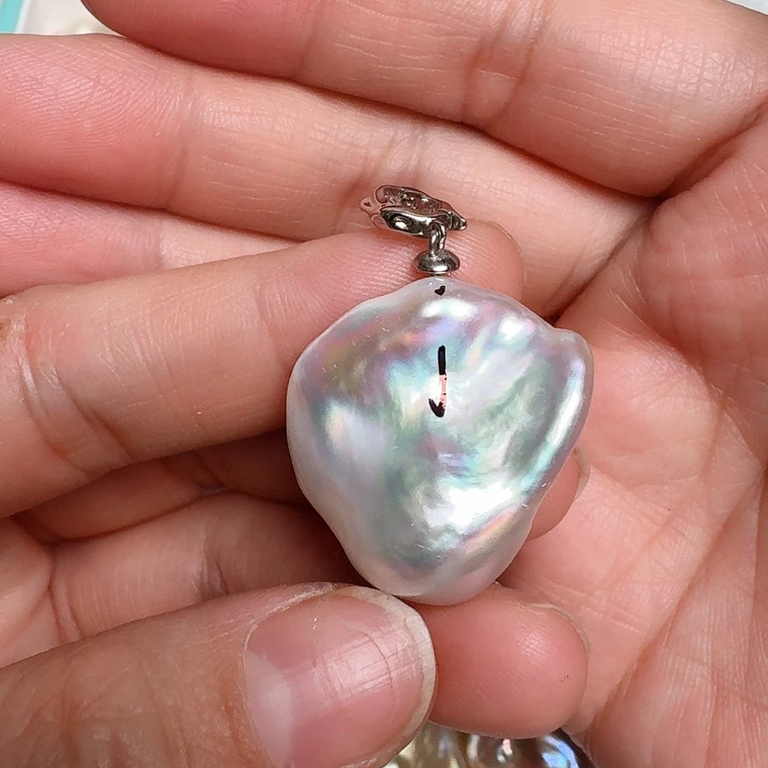 淡水珍珠颈饰银S925镶嵌幽***精