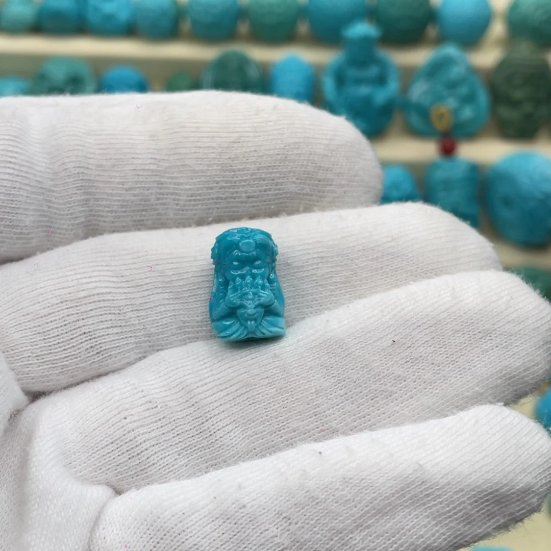 绿松石未镶嵌颈饰卡10-14.6-7.6