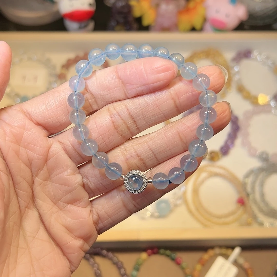 水晶手链未镶嵌蓝