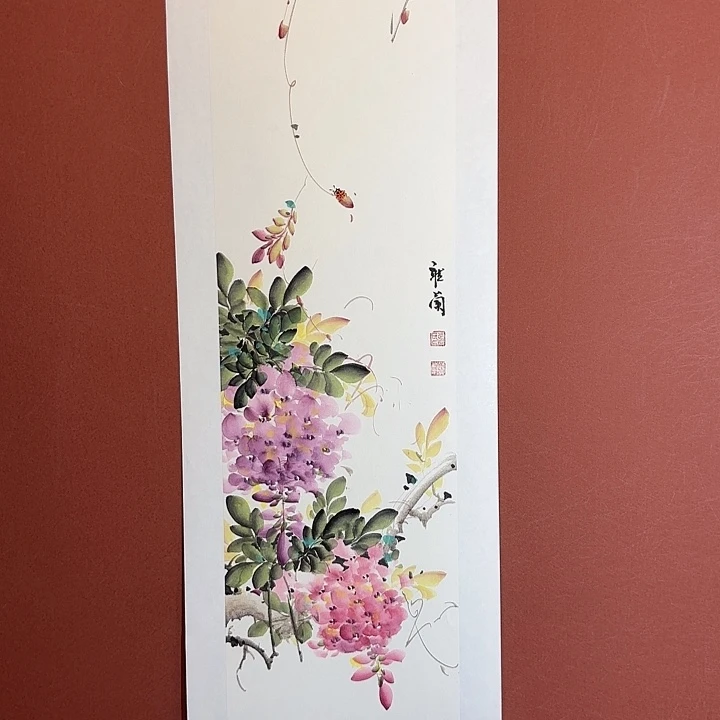 国画听兰老师花鸟