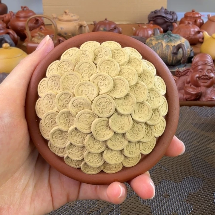 茶壶紫砂聚宝盆朱泥