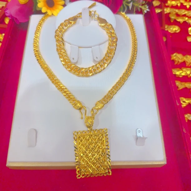 铜合金项链 铜合金 男士霸气色老板大金链子百搭单链子粗款潮流