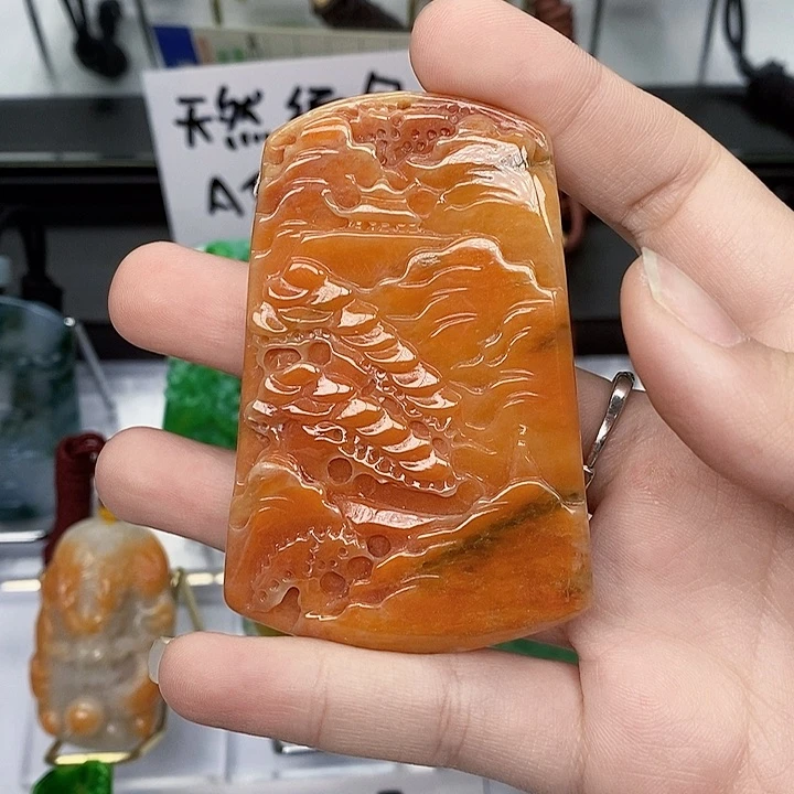 颈饰未镶嵌翡翠翡翠A货