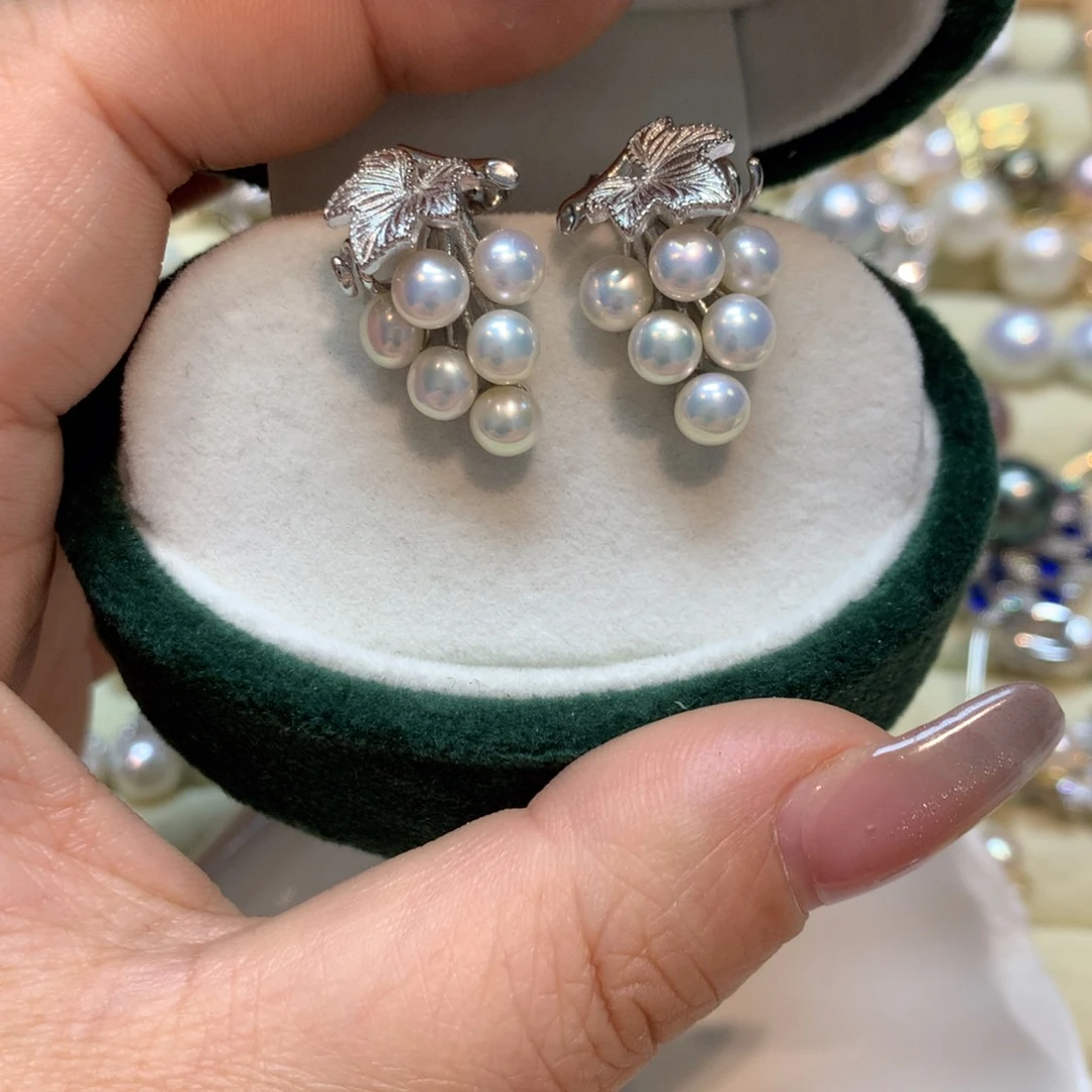 淡水珍珠耳饰未镶嵌