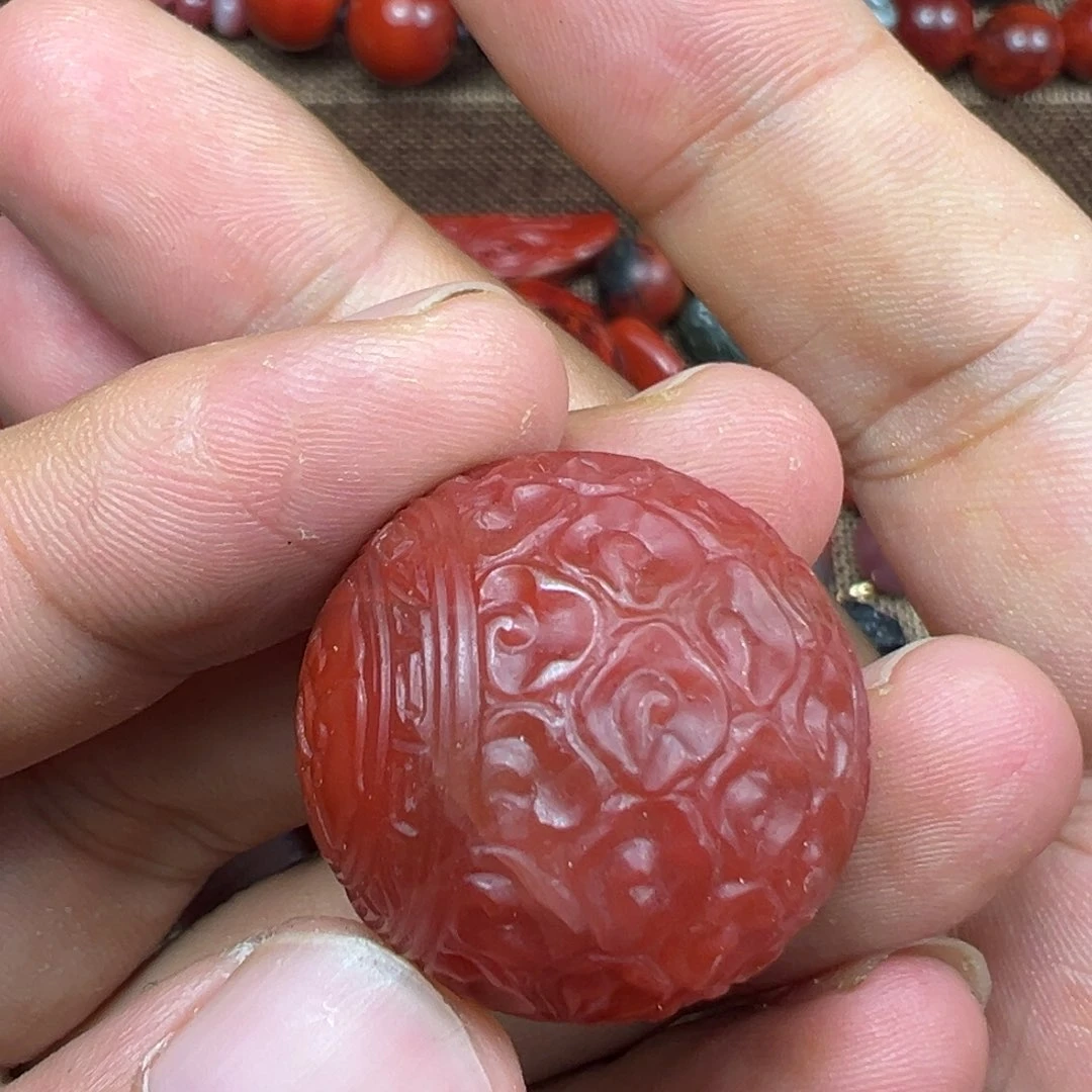 未镶嵌单珠南红玛瑙
