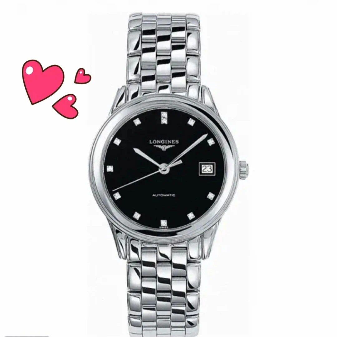 99新 Longines/浪琴 /军旗774黑钻/表径36/自动机械
