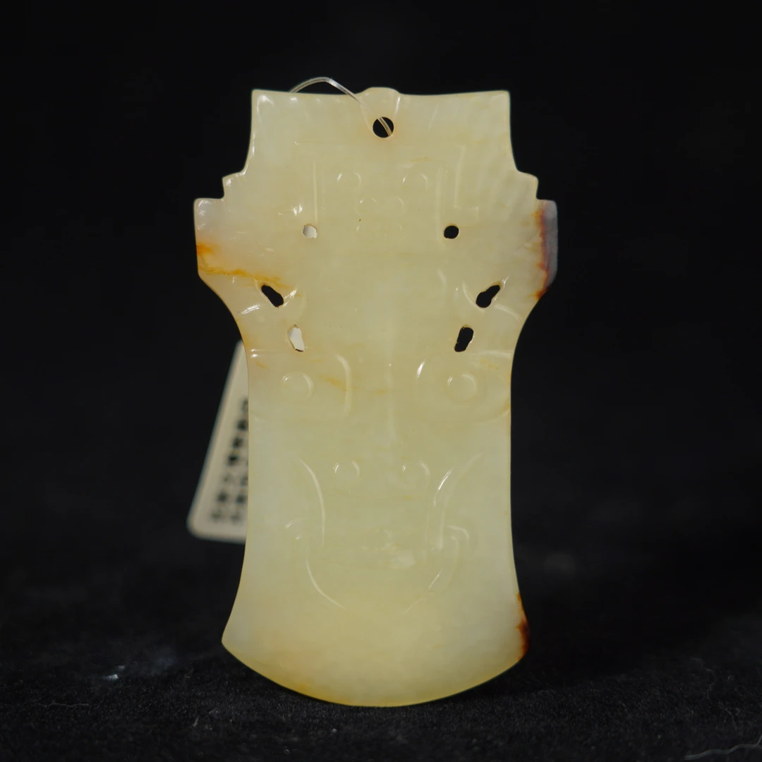 31C16    清   和田玉神人挂件