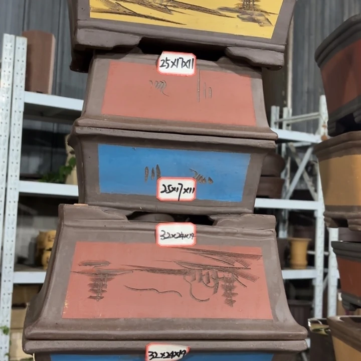 紫砂花盆100-5。