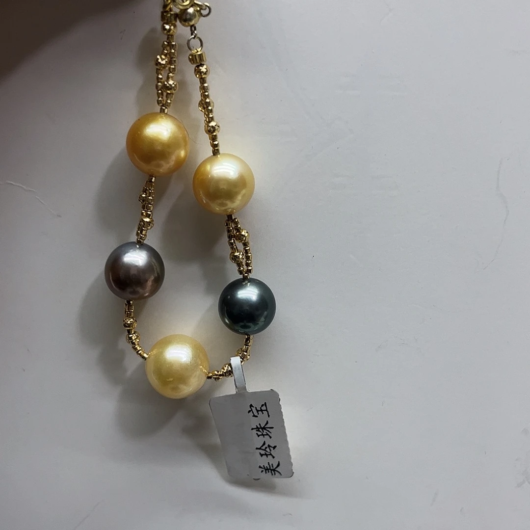 手绳海水珍珠银S925镶嵌