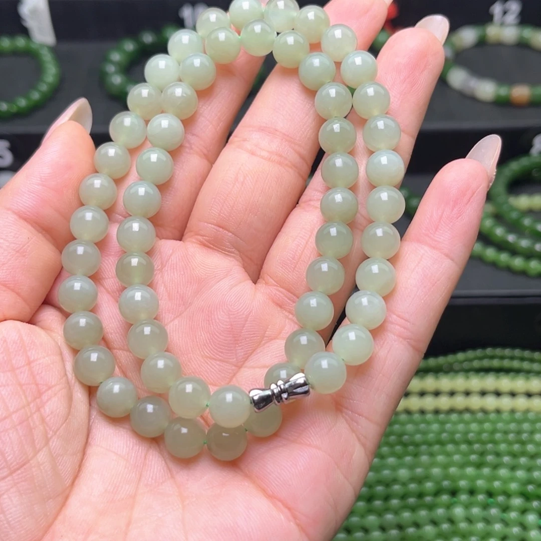 和田玉合金颈饰妈妈链