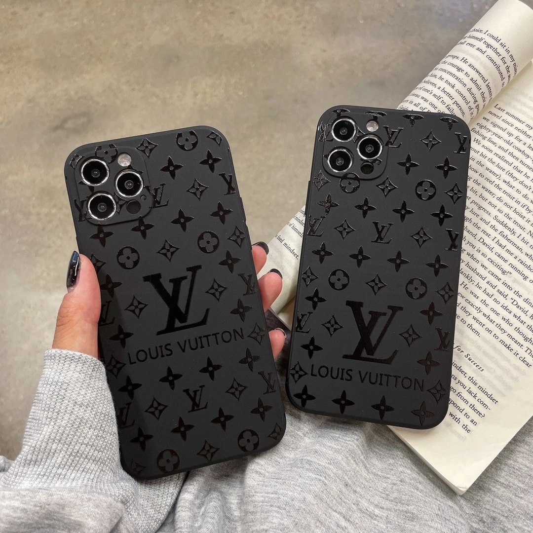 裸机磨砂手感潮牌手机壳老花经典适用iPhone全包软壳男女情侣同款