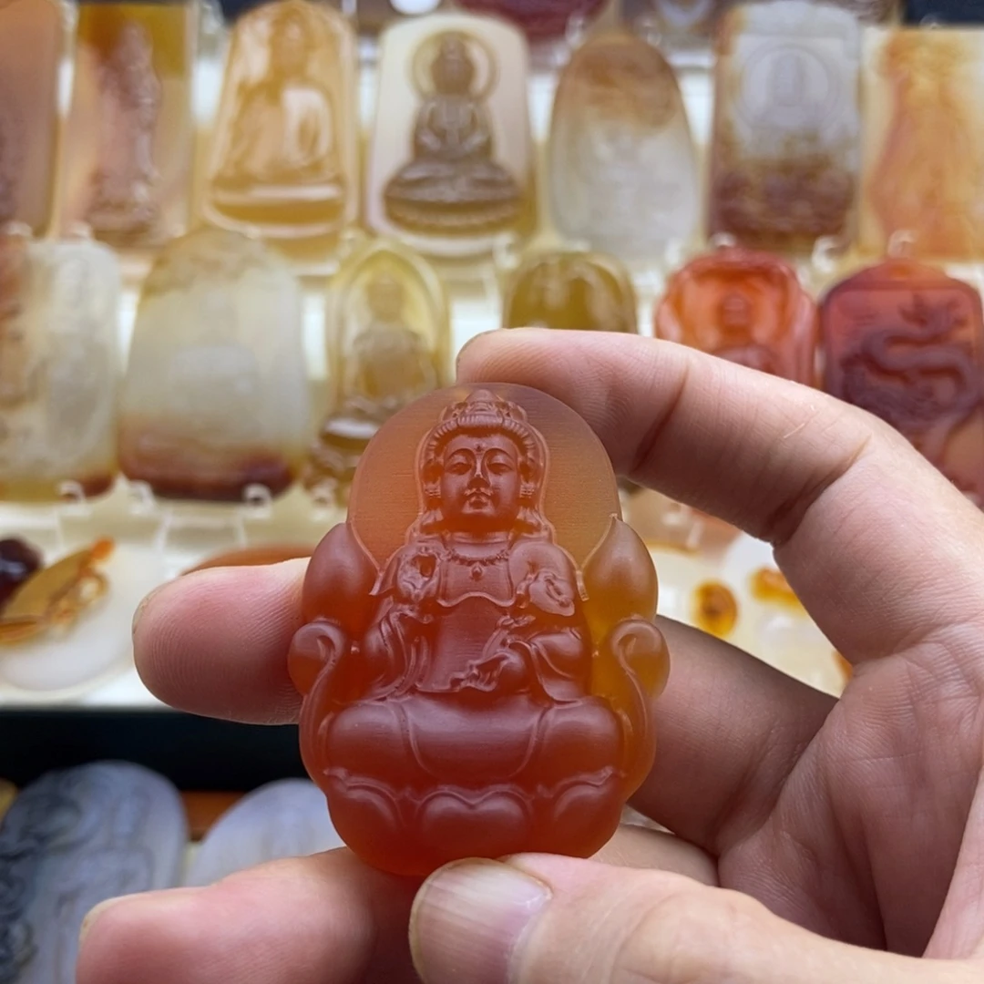 一***憶玛瑙/玉髓未镶嵌颈饰