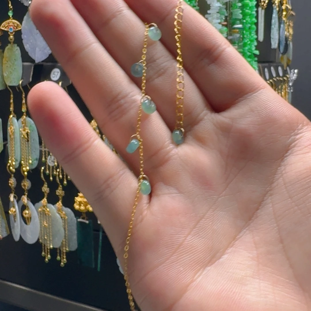 翡翠未镶嵌耳饰翡翠