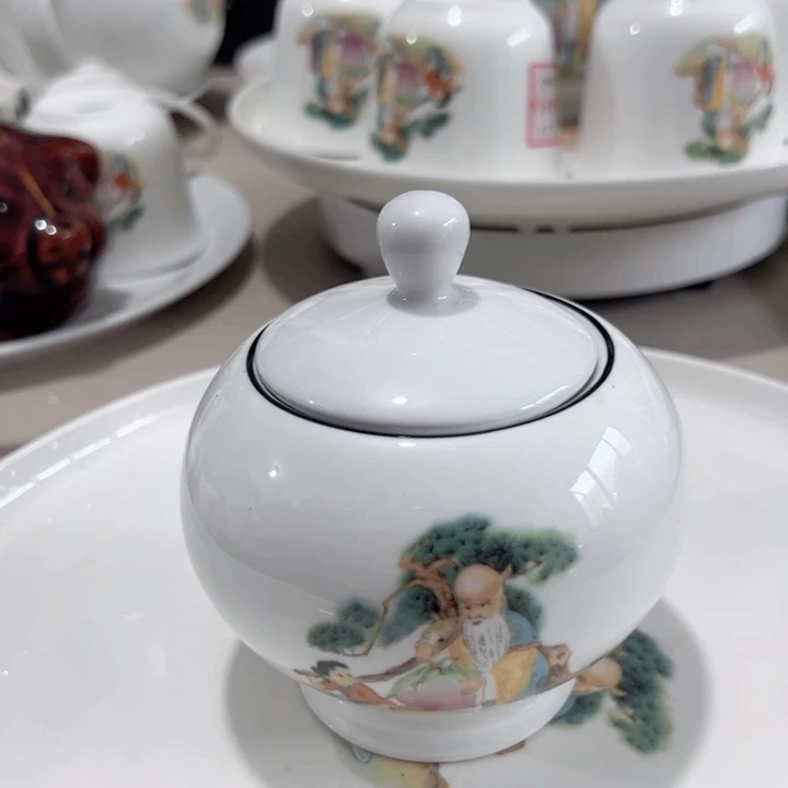 吸***氧瓷片陶瓷制品寿星罐