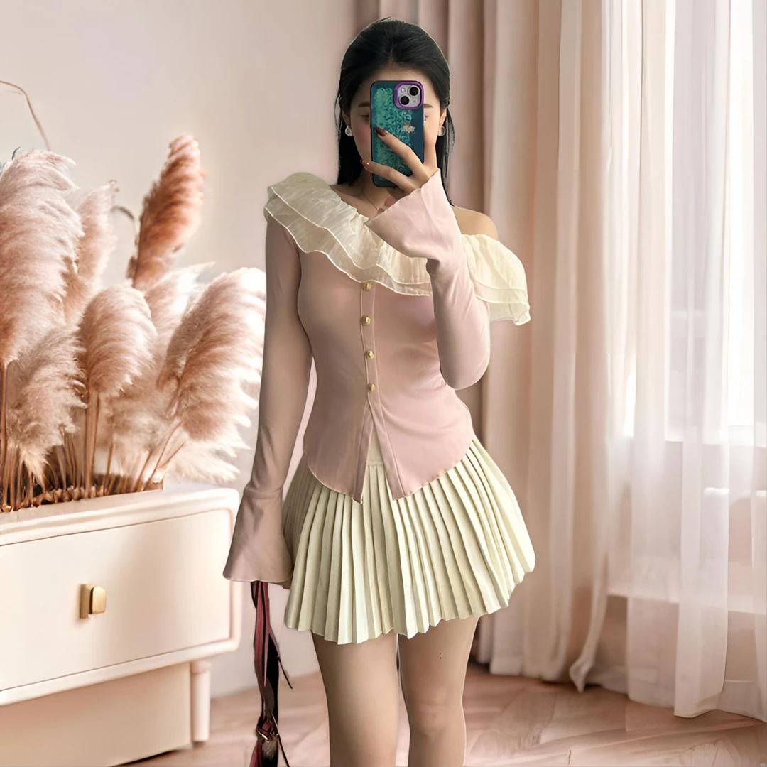 法式甜美小个子衬衫女2025新款爆款气质百搭显瘦洋气小衫外穿防晒