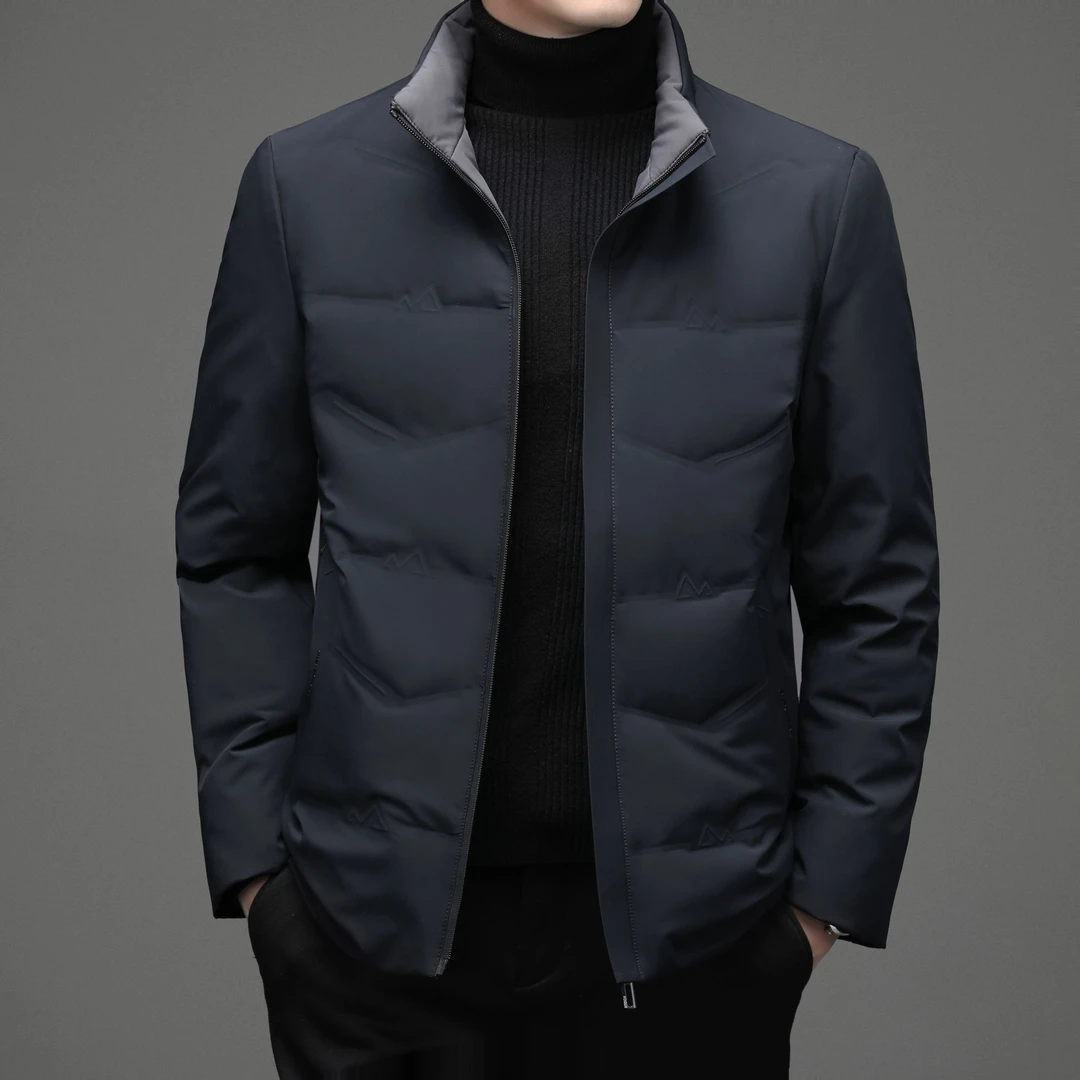 【专柜正品】羽绒服男短款时尚休闲立领男装冬季新款保暖适配外套潮