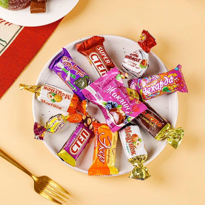 俄罗斯 斯拉夫混装糖混合糖果随机搭配500g/袋