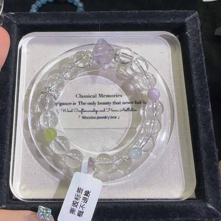 水晶手链合金天然水晶