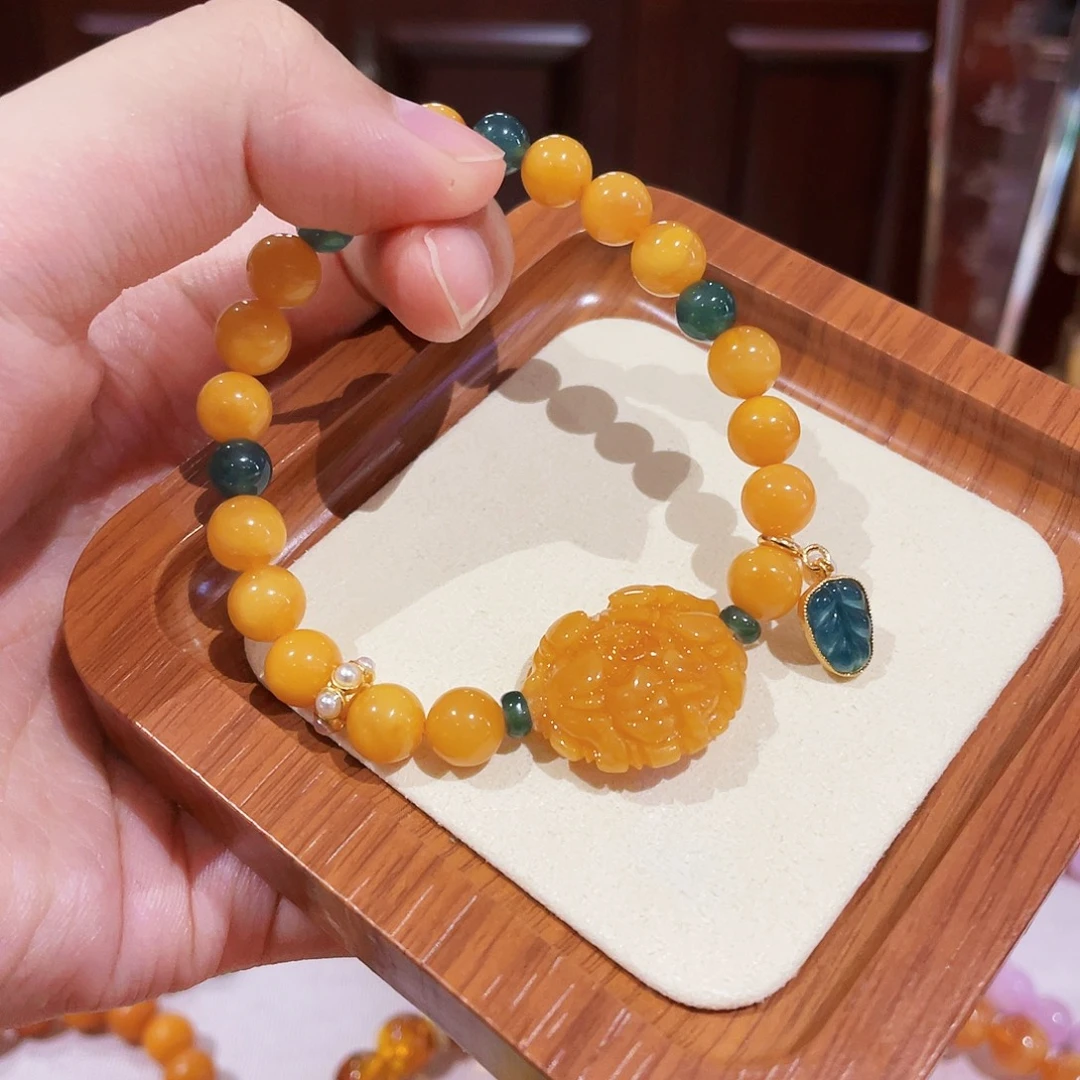蜜蜡未镶嵌手链手串