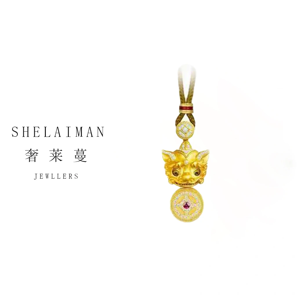 奢莱蔓/SHELAIMAN 眨眼貔貅可眨眼国风项链 P