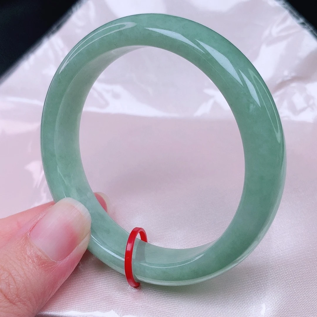 翡翠未镶嵌手镯53圈9532