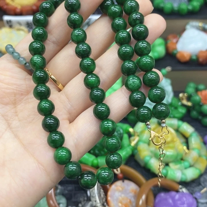 翡翠未镶嵌颈饰项链27