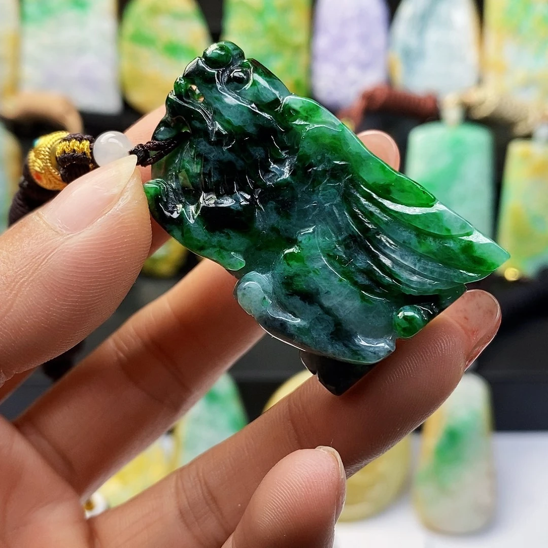 颈饰未镶嵌翡翠翡翠A货一物一证