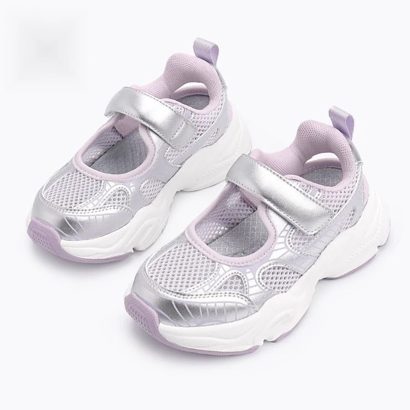 儿童运动凉鞋2025新款夏季男童韩版运动鞋女童鞋子软底透气网面鞋